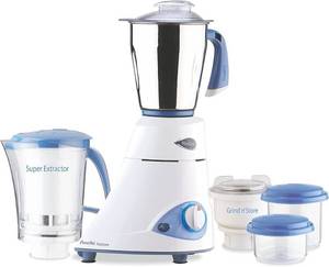 lot 1905 image: Preethi Blue Leaf Platinum 3-Jar Mixer Grinder, 550-Watt