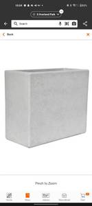 lot 1919 image: 20 in. H x 24 in. x 11 in. Composite White Wash Deck Box in a Smooth Cement Finish