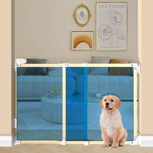 lot 3269 image: Short Dog Gate Expandable Pet Safety Gate Expands to 27 - 42 W Indoor Small Dog Gates for Stairs, Doggy Gates for Inside Puppy Gate Indoor Pet Barrier Freestanding Pet Gates for Doorways