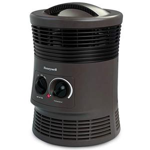 lot 3305 image: Honeywell HHF360V 360 Degree Surround Fan Forced Heater with Surround Heat Output Charcoal Grey Energy Efficient Portable Heater with Adjustable Thermostat & 2 Heat Settings, Small