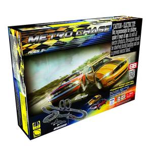 lot 3337 image: Golden Bright Metro Chase Road Racing Set, Electric Powered, Includes, Power Intake Track, Lap Counter and Looping Sets, For Ages 8 and up
