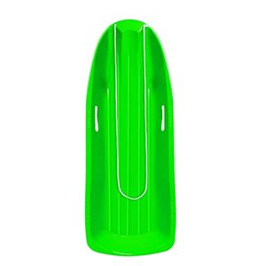 lot 3338 image: Joyin Snow Sled, 46���� Heavy Duty Durable Two Rider Plastic Downhill Toboggan for Outdoor Sledding for Kids and Adults�� Family Holiday Winter Activity (Green)