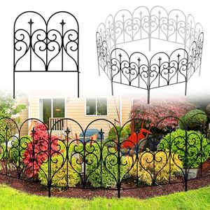lot 3352 image: Thealyn Decorative Garden Fence 32 in (H) x 10 ft (L) Outdoor Rustproof Metal Dog Pet Fence Animal Barrier, Garden Fencing Panel Border for Yard Patio Flower Bed