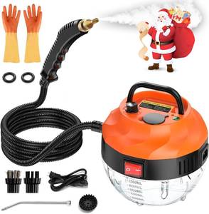 lot 3373 image: AUXCO 2500W Steam Cleaner, High Pressure Steamer for Cleaning, Portable Handheld Steam Cleaners for Home Use, Steamer for Car Detailing, Steam Cleaner for Upholstery, Kitchen, Bathroom, Grout and Tile