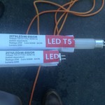 (2)  LED T5 bulbs
