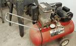 Twin cylinder 4 horse Sears/ Craftsman shop air compressor with paint regulator built in