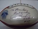 Autographed Football Unknown Signature