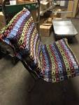 Padded Wrought Iron Chair