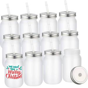 Combler Ribbed Glass Cups with Glass Straws, 16 oz Drinking Glasses, Iced Coffee Cup, Ribbed Glassware Set of 4, Aesthetic Cocktail Glasses, Thick