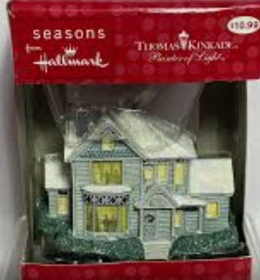 lot 171009 image: 2012 Hallmark Thomas Kinkade Painter Of Light Christmas Holiday Ornament House