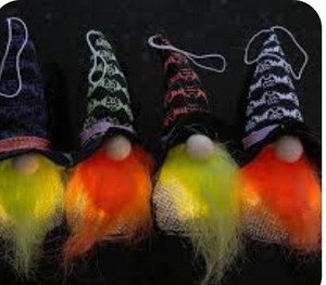 lot 170597 image: Halloween  Holiday  Everyday Gnomes - Lot of 4 - Light Up Gnomes