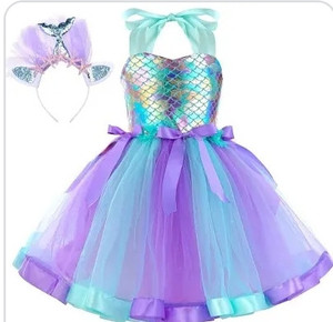 lot 170508 image: Tutu Dreams Mermaid Unicorn Costume for Girls LED Princess Dresses Halloween Birthday Party Size 2XL