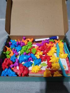 lot 170518 image: Tacobear Counting Dinosaurs Bear Toy for Kid Occupational Therapy Tool Preschool Learning Math Manipulative Counter Color Sorting Matching Game Tweezers Fine Motor for Toddler Boy Girl Age 3 4 5
