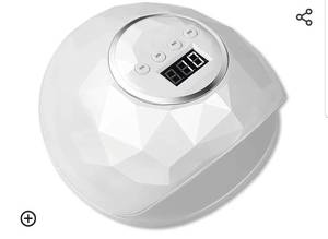 lot 170535 image: Nail Lamp Professional Nail Dryer with 4 Timer Setting Portable Curing Lamp for Gel Nail Polish Automatic Sensor LCD Display Nail Dryer