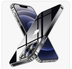 lot 170560 image: Caefax Clear Case Compatible with iPhone 13 Pro Max Case 2021 - Clear Non-Yellowing Shockproof Protective Phone Case Slim Thin