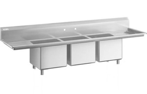 Regency 21 x 18 18-Gauge Stainless Steel Detachable Drainboard