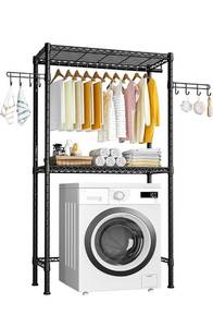 Ulif U3 Over Washer and Dryer Shelves, Heavy Duty Laundry Room Space Saver  and Organization Shelves, Clothes Drying Rack, Metal Freestanding Closet