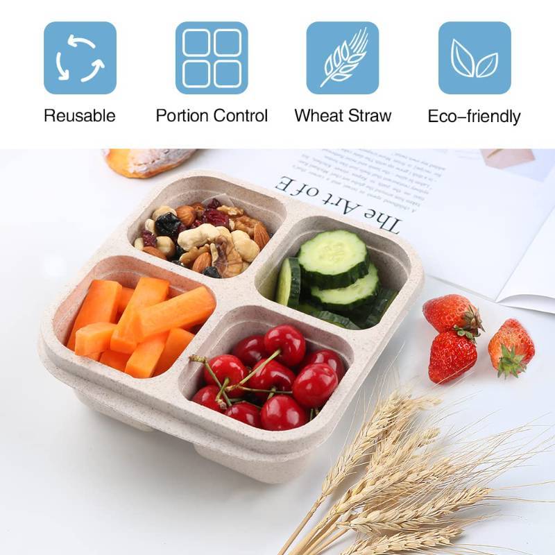 Wheat Straw Snack Container, Lunch Container, Reusable Pre Meal