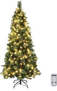 Christmas Lights Outdoor 352LED 11.5FT,Multicolor Tree Light with Plug in  Remote