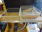 (5) ct. lot coated wire storage baskets 17