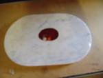 Marble Serving Tray w/ Agate Inlay, approx. 16