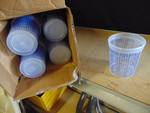 (1) case Sherwin Williams Plastic Paint cups, holds 1 quart of paint, 100 per case