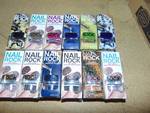 (12) ct Lot nail Rock kits, assorted styles and colors