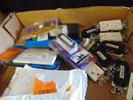 lot of electrical parts; switch, outlets, switch plates, door bells, over 20 pieces!