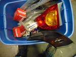 Mixed lot automotive Parts; headlight, shocks panel, muffler wrap and more, over 20 pieces!