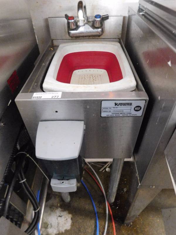 lot 277 image: Krowne Underbar Hand Sink