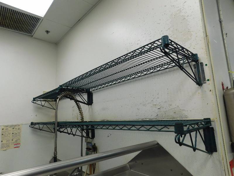 lot 289 image: Set of 4 Wall Mount Metro Shelves