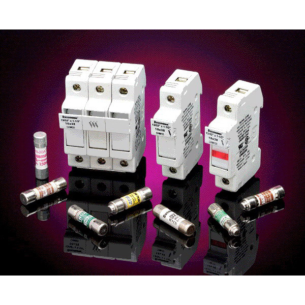 lot 4913 image: Bussmann CHCC3D CH Series Modular Fuse Holder 30 Amp  600 Volt ACDC  Din Rail Mounting