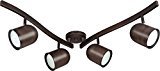 lot 5022 image: Nuvo TK381 Cfl R30 Bullet Swivel Track Kit, Russet Bronze