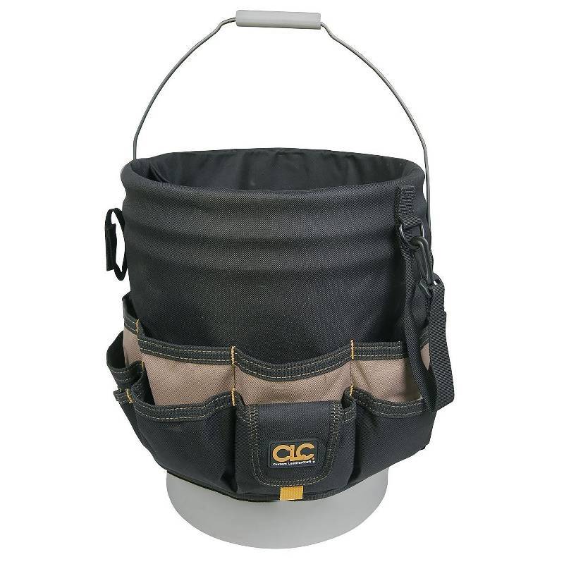 lot 4905 image: Lot of 2 Custom Leathercraft 1119 Bucket Caddy Organizer, 48 Pocket