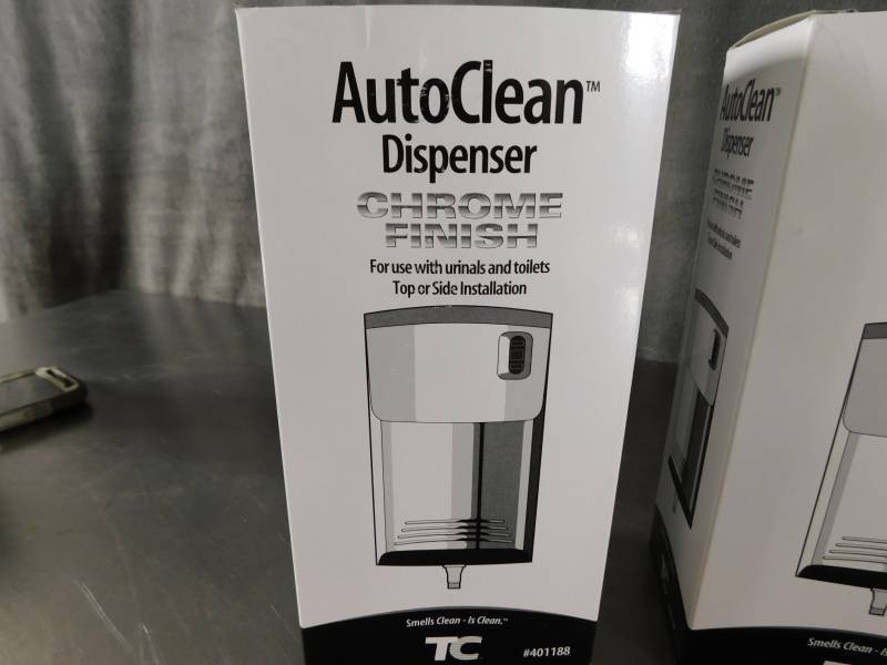 lot 5041 image: Lot of Auto Clean Dispensers For Urinals and Toilets