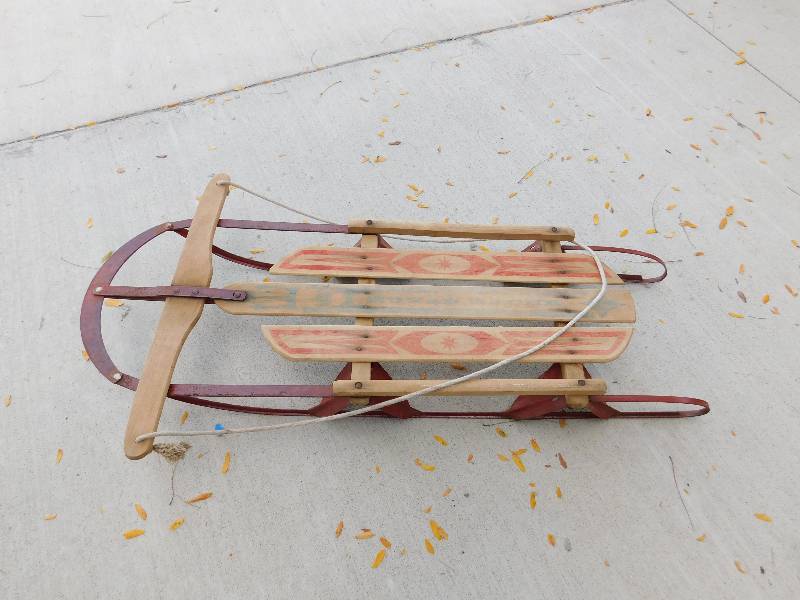 lot 8280 image: Antique Royal Racer Snow Sled.