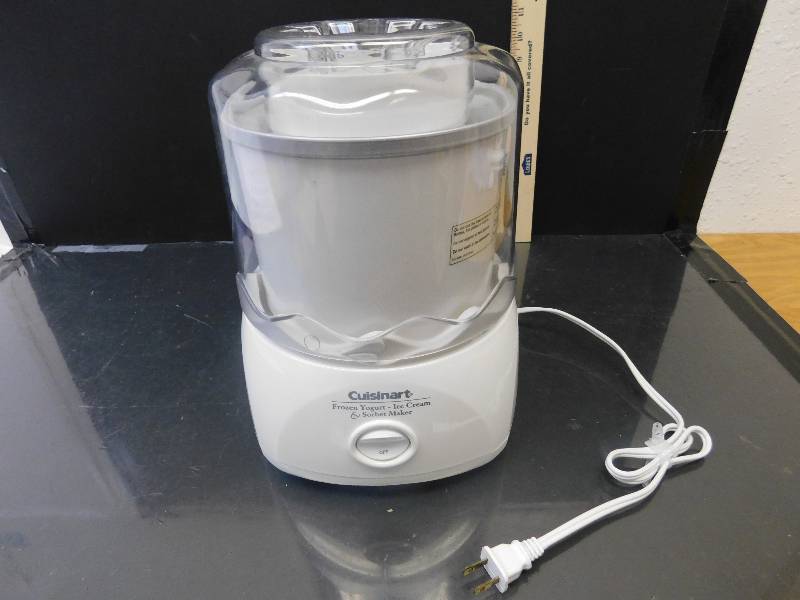 lot 8003 image: Cuisinart Frozen Yogurt - Ice Cream & Sorbet Maker. Works