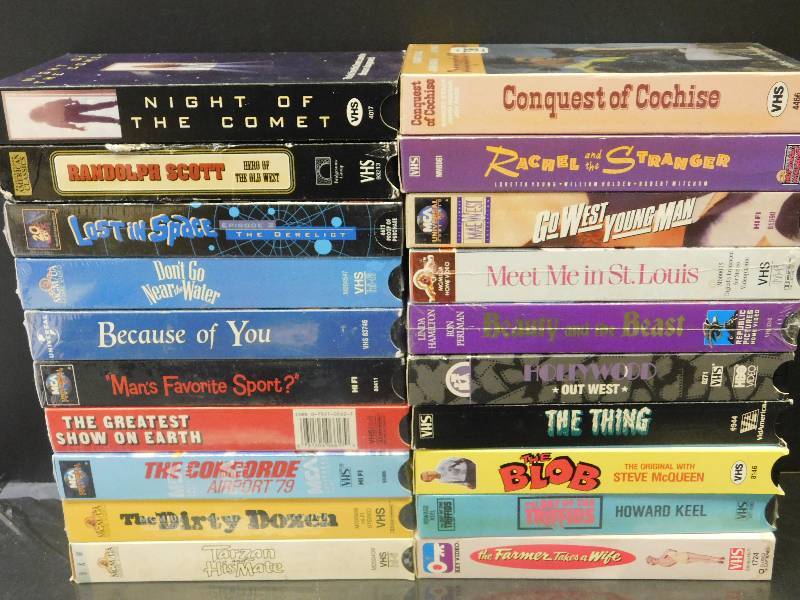 lot 8023 image: 20 Assorted VHS Movies. (Some May be New In Plastic)