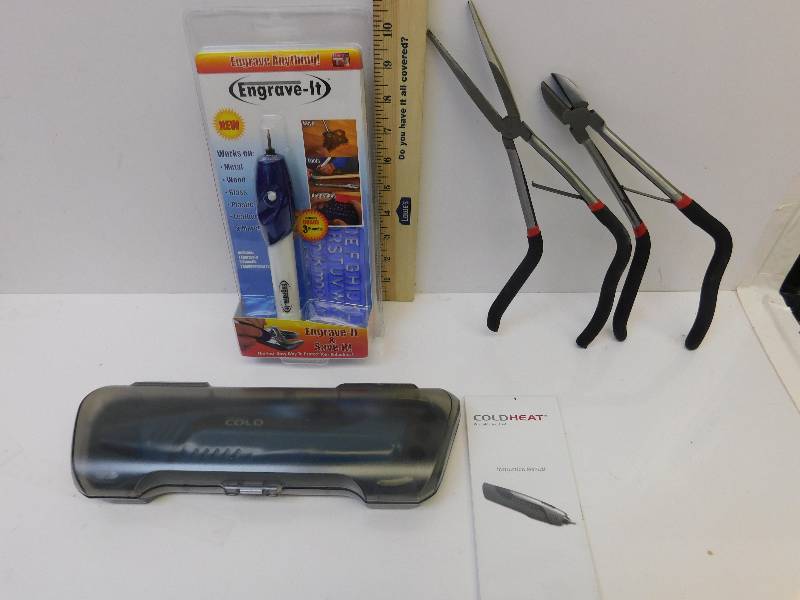 lot 8032 image: Cold Heat Pro Soldering Tool. NEW & UNUSED  New in Box Engraver Tool  2 Hand Tools.
