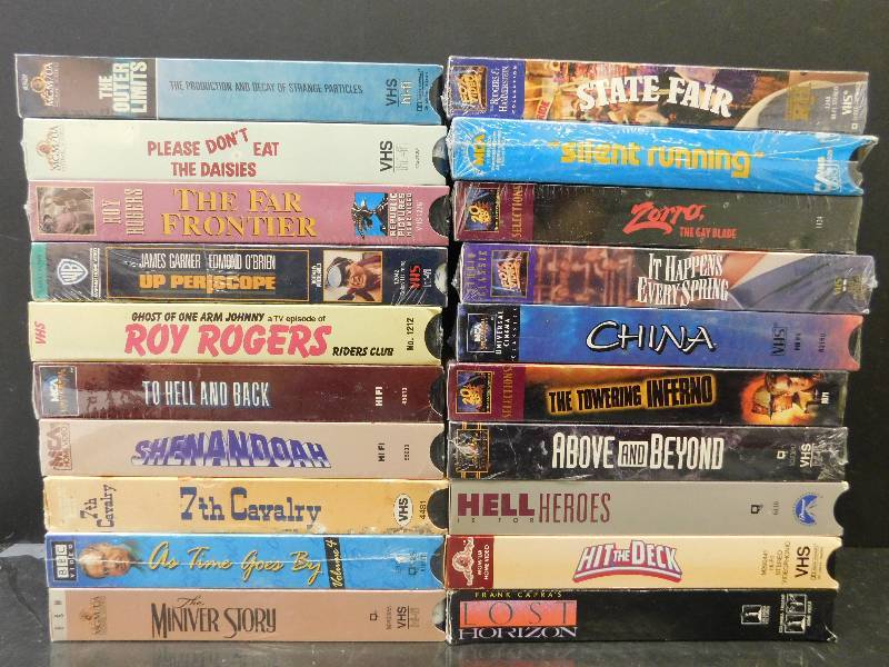 lot 8037 image: 20 Assorted VHS Movies. (Some May be New In Plastic)
