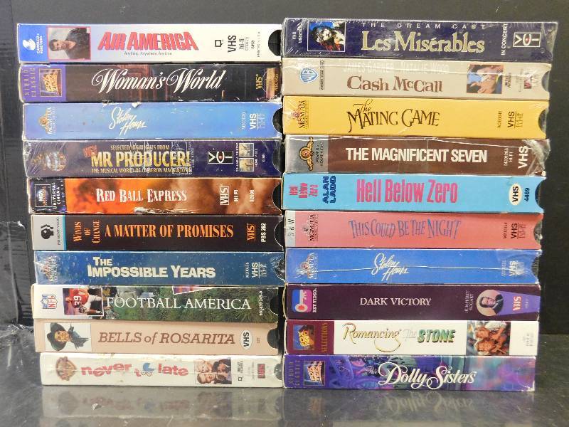 lot 8064 image: 20 Assorted VHS Movies. (Some May be New In Plastic)