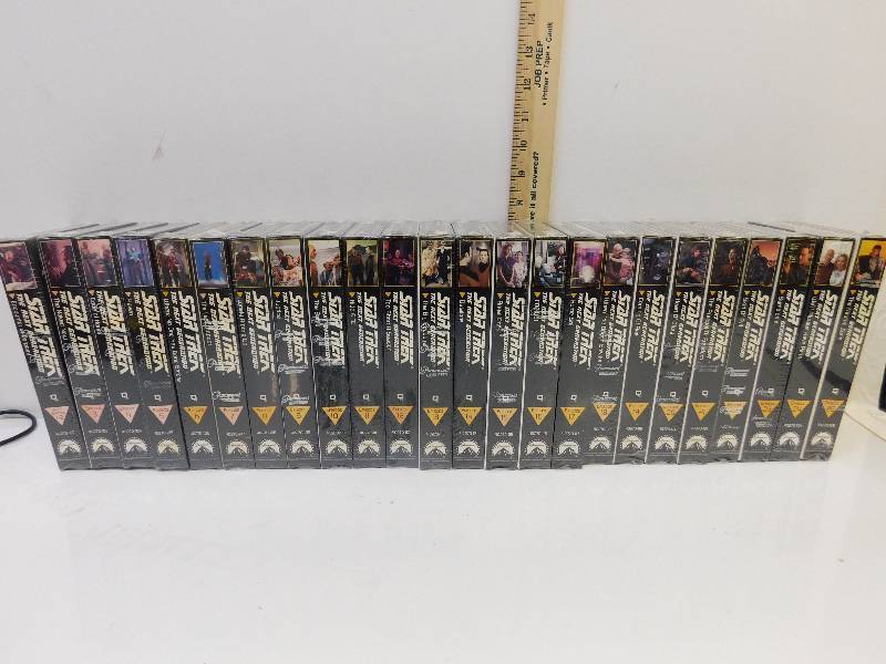 lot 8068 image: Star Stek the Next Generation Complete VHS Tape Set.