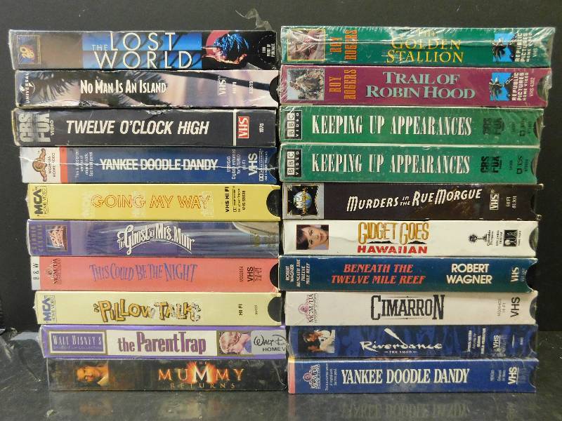 lot 8078 image: 20 Assorted VHS Movies. (Some May be New In Plastic)
