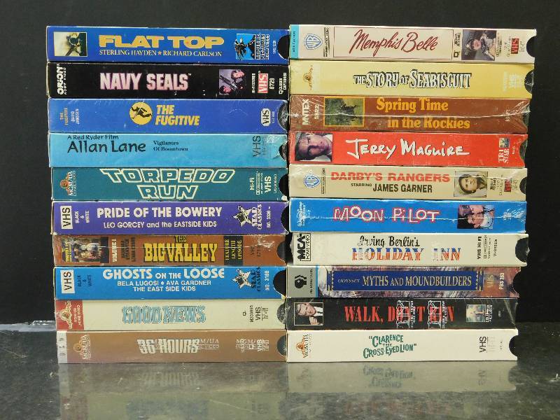 lot 8084 image: 20 Assorted VHS Movies. (Some May be New In Plastic)