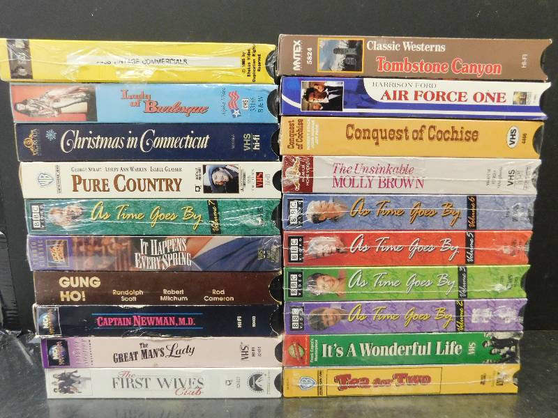 lot 8102 image: 20 Assorted VHS Movies. (Some May be New In Plastic)