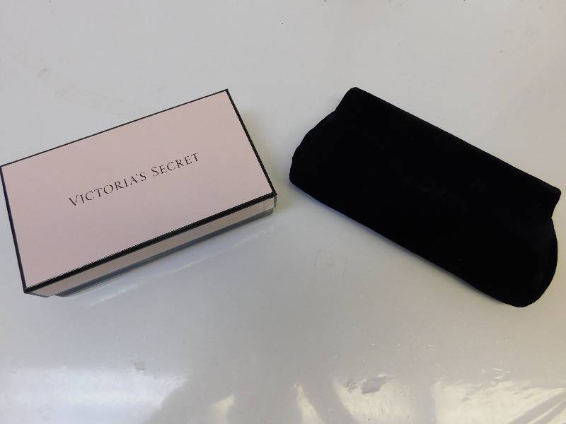 lot 8113 image: Victoria Secret Clutch in Box.   Garay Brand Velvet Clutch w matching Gloves.