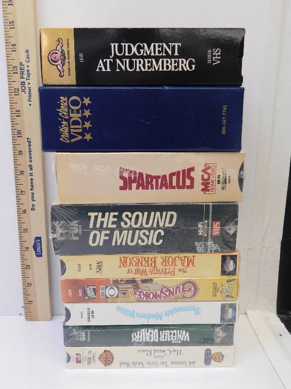 lot 8114 image: Assorted VHS Movies. (Some May be New In Plastic)