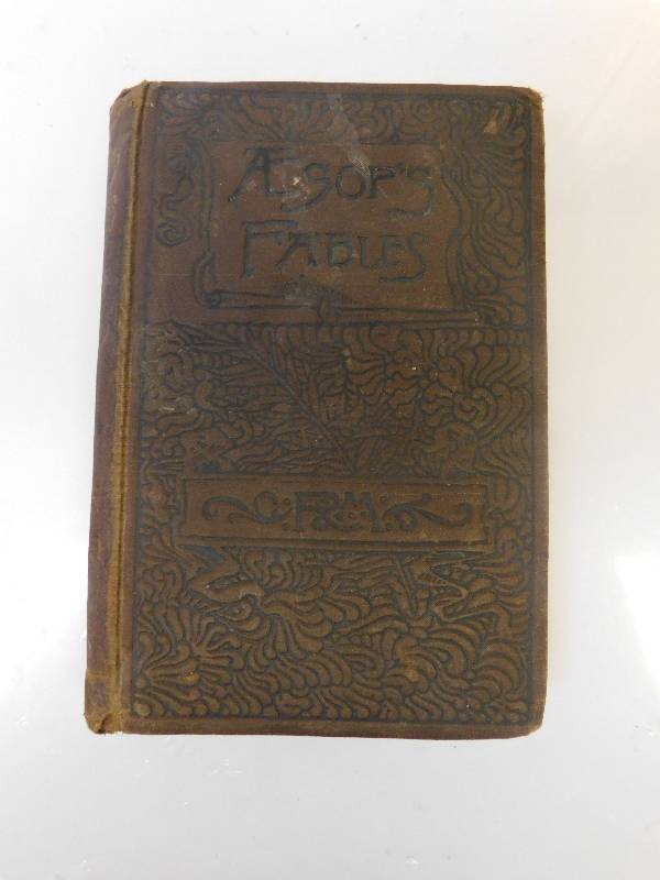 lot 8190 image: Aesops Fables. Antique Hardback Book Published 1889.