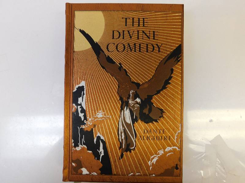 lot 8202 image: The Divine Comedy (Dantes Inferno) Gold Edged Pages. Modern Hardback Book.