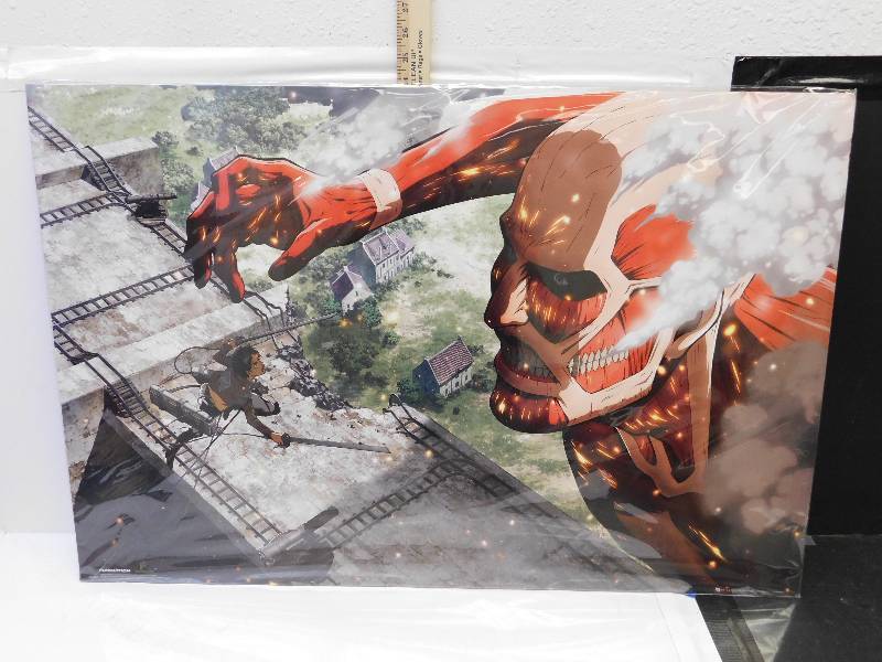 lot 8233 image: Attack on Titan Poster.
